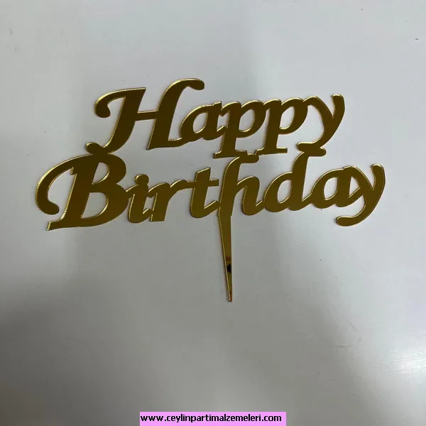 Happy Birthday Pleksi Pasta Süsü